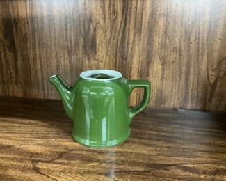 Porcelain Forest Green Teapot - Miniature