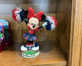Minnie Mouse Cheerleader Walt disney World Bobblehead