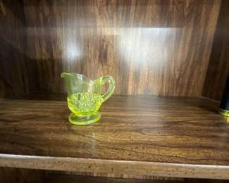 Yellow Uranium Glass Creamer