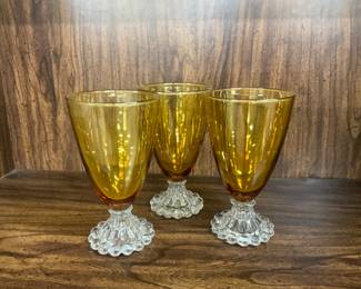 Anchor Hocking Amber Berwick Boopie Goblets 