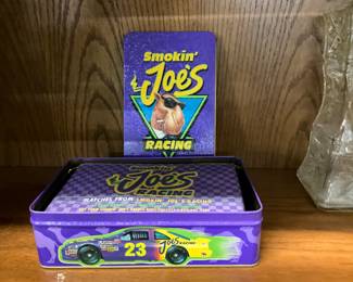 Camel "Smokin Joe's" Racing tin with Match Books
