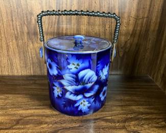 Ceramic Ice Bucket with Lid and Handle