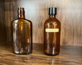 Amber Apothecary Bottle