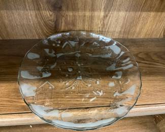Crystal Club Studios Christmas Village Platter