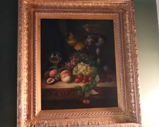 Vintage, framed old master style painting, DR