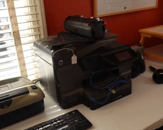HP Printer and other office products, in sunroom