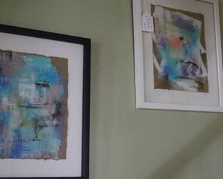 Detail of art in staircase, original by Jin Powell