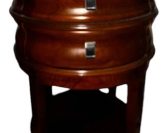 Round 2 Drawer End Table 