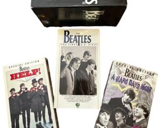Collection Of Beatles VHS Tapes 