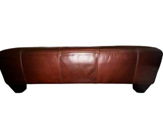 Leather Coffee Table Ottoman 