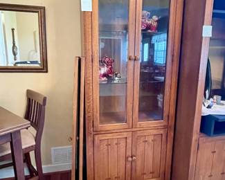 3 pieces sold individually or as a set.  Entertainment center or bookcases/display shelves.