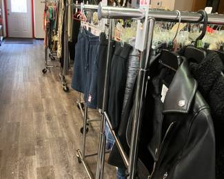 Lots of racks with nice variety New and used Athleta and more