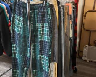 Men’s pants, sweatpants, jeans and pajama bottoms 