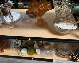 Carnival and depression glass