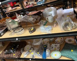 Vintage glassware and cutlery 