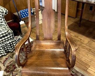 Antique oak rocker