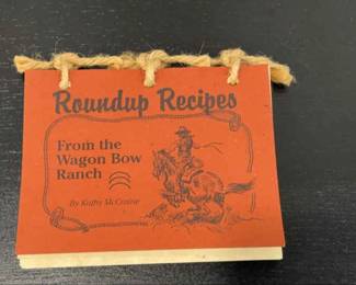 Signed Round Up Recipes From The Wagon Bow Ranch By Kathy McCraine