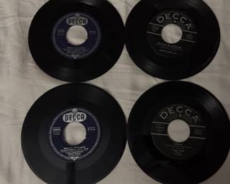 Decca Records 45s4 Sammy Davis Jr Four Aces Van Der SudseeGluckwunch