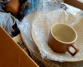 Full set of stoneware dishes