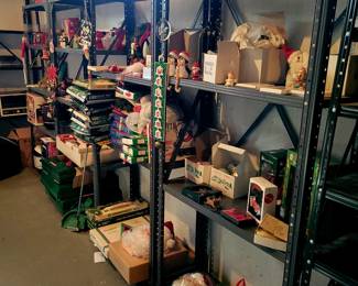 Lots of Christmas decorations