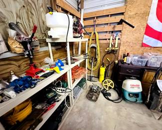 tools, tools and more tools. more farming tools outside as well 