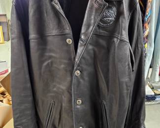 Super Bowl Black Leather Jacket 