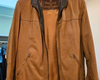 Peruzzi Leather Coat 