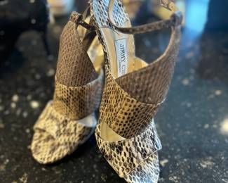 Jimmy Choo Snake Skin Heels 