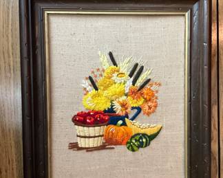 Many handmade items throughout the home.