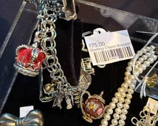 Sterling charm bracelet