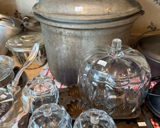 Clear pumpkin dishes