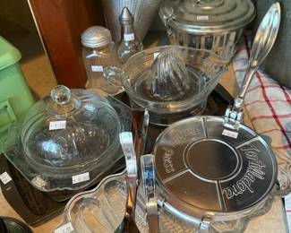 Clear pumpkin dishes