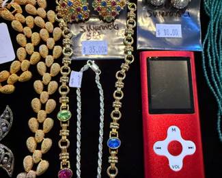 Swarovski set, Swarovski earrings, Ipod