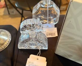 Villeroy & Boch perfume bottle, Waterford perfume bottle
