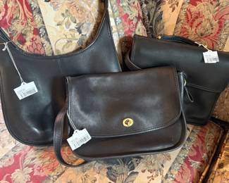 Vintage Coach City bag,  Vintage Coach Willis bag, Vintage Coach Ergo bag
