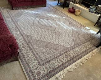 Stunning 8'10 x 11' Sino-Persian rug, Tabriz Mahi, for sale, continue ahead with pictures to read more details