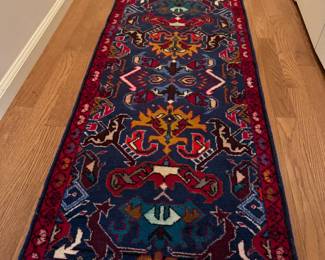 These two Persian rugs are identical. They are each 4'6 x 1'10. In excellent condition