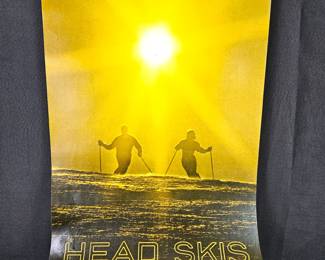  Vintage & Original 1960s *HEAD SKIS* Promo Lithographic Poster