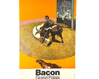  Francis Bacon An Litho exhibition poster for Grand Palais, October - January 1972, 28.25" x 17"