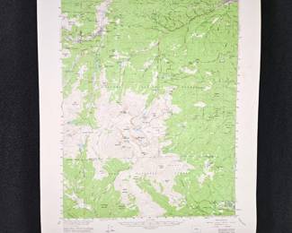  Vintage Colorado Map 1957 Topographic Map of Georgetown & Idaho Springs