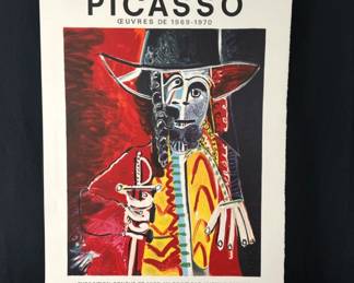 Vintage Picasso Exhibition Poster - XXIVe Festival d'Avignon 1970 Lithograph