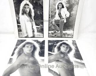 Set of Four (8 x 10) Type 1 Photographs of David Lee Roth Taken by Helmut Newton 1980s