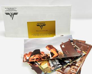Van Halen Fan Club Memorabilia Collection - Rare Photos, VIP Certificate, and More