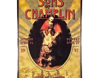 Bill Graham Presents Sons of Champlin - Vintage Lithographic Concert Poster 1997 Fillmore West - 13" x 19"