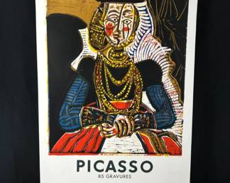 Picasso Exhibition Poster - Vintage 1966 Berggruen Gallery Print