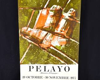 Pelayo - Original Exhibition Poster Bellini Lithograph – Gallery Bellechasse Paris - Poster - 1977