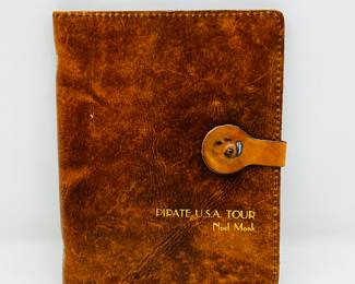 Vintage Music Tour Leather Journal - "PIRATE U.S.A. TOUR" by Noel Monk