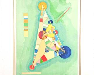 Original Limited Edition Serigraph 177/380 - Variegation in the Triangle 1927 by Wassily Kandinsky 18" x 24"