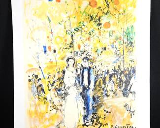 Jean COMMERE (1920 - 1986) - Le mariage - Lithograph on Art paper - Limited Edition 95/260