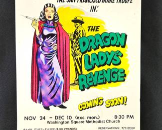 Vintage Promo Poster "Dragon Lady's Revenge" - 13.25" x 16.25"